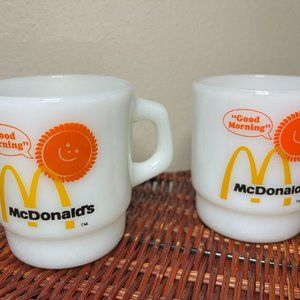 Vintage McDonald "Good Morning" Stackable Mugs